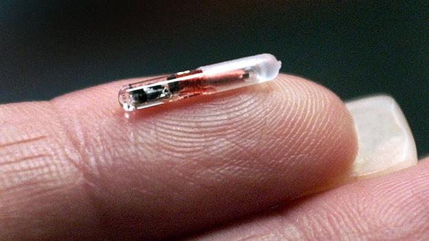 Questo chip, realizzato nei primi anni 2000 da una società chiamata VeriChip, memorizza le informazioni mediche personali.